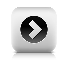 Web Icon with arrow sign in black circle
