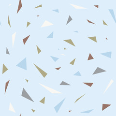 Seamless pattern with random triangles.