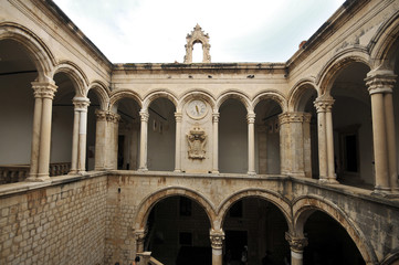 Fototapeta na wymiar Dubrovnik old city and Rector's Palace