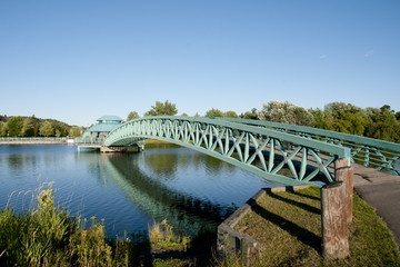Fototapeta na wymiar Bernard Valcourt Bridge - Edmundston - New Brunswick