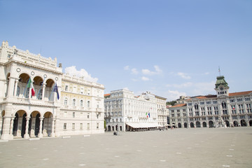 Central square in Trieste