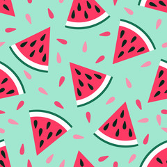 Cute seamless watermelon pattern