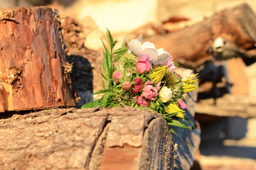 Small bouquet of rural flowers