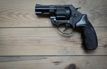 revolver with a short barrel