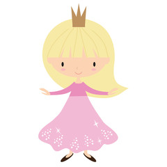 Pretty princess vector illustration 

