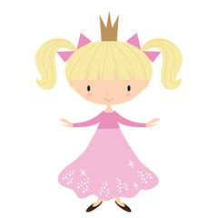 Pretty princess vector illustration 
