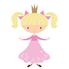 Pretty princess vector illustration 
