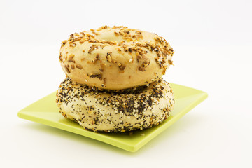 Everything and Onion Bagels are Tasty Choices