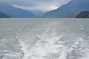 Underway on the water