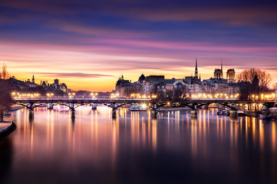 Parisian Sunset - Pont des Arts