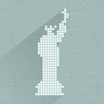 pixel new york symbol