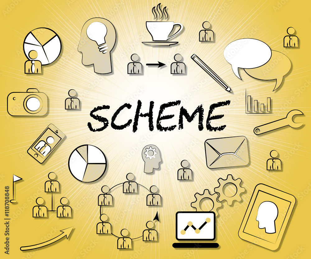 Poster scheme icons shows tactic schemes and systems