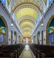 Interior of the St. Cecilia Cathedral in Omaha, Nebraska