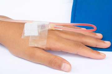 the IVs for in hand patient