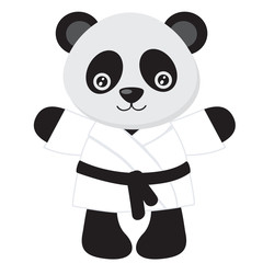 Cute panda vector illustration
