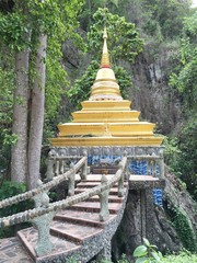 blond pagoda in temple