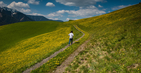 Fototapeta na wymiar Dolomites hills
