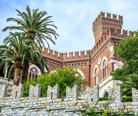 Naklejka premium Castello d'Albertis castle in Genoa