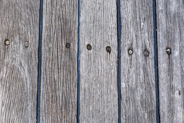 Rostrum made of wooden planks