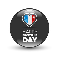 Happy Bastille day badge