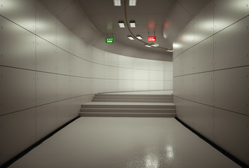 Passage in the tunnel.