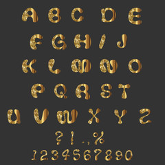 Glitter Alphabet Custom Characters Cute Font Comic Letters
