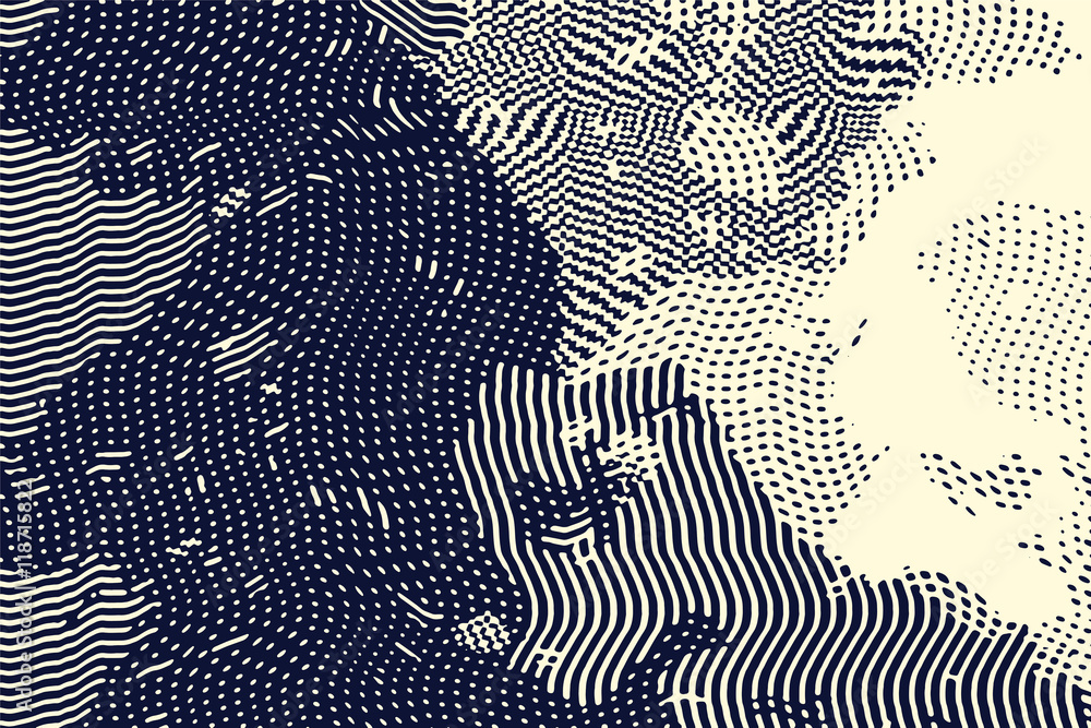 Aufkleber abstract grunge vector background. monochrome raster composition of irregular graphic elements. crea