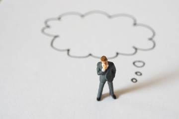 Thinking businessman