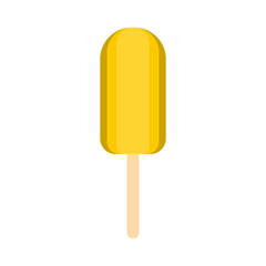 Ice cream icon in flat style isolated on white background. Sweets symbol