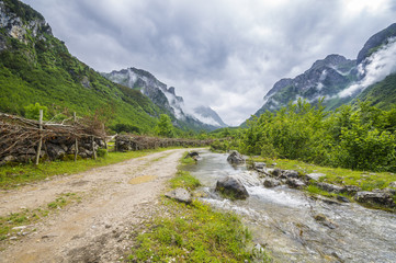 Albanian Alps,valley ropojana, Montenegro