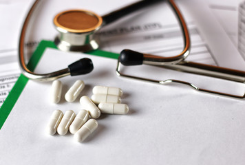prescription recipe cardiologist stethoscope