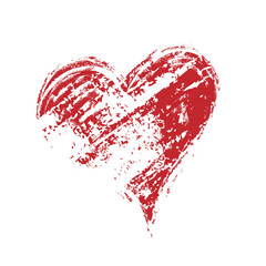  grunge heart, Valentine day, illustration vintage design 