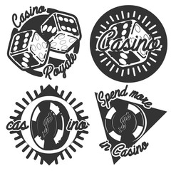 Vintage casino emblems