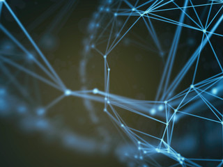 Futuristic virtual technology background, Fiber virtual optic cables, fibre connection, telecomunications concept, digitally generated image.