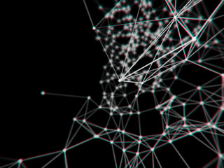 Futuristic virtual technology background, Fiber virtual optic cables, fibre connection, telecomunications concept, digitally generated image.