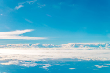 Clouds view from aircraft 