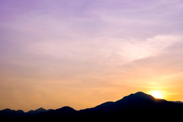 sunset from mount