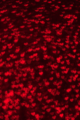 Hearts Bokeh Background ./ Valentine's day background