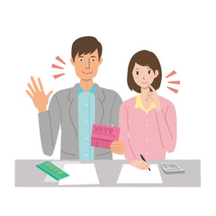 相談　夫婦　いらすと