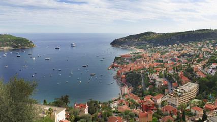 View of Saint Jean Cap Ferrat on the French Riviera. A place where multimillionaires gather and...