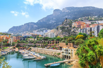 Monaco Monte Carlo sea view - obrazy, fototapety, plakaty