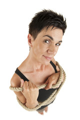 Woman with rope