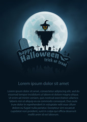 Happy Halloween Vector Flyer