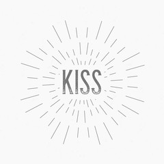 Abstract Creative concept design layout with text. For web and mobile icon isolated on background, art template, retro elements, logo, identity, labels, badge, ink, tag, card.