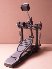 Old Pedal drum on brown background