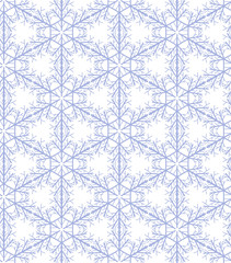 Hand drawn snowflake pattern