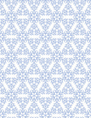 Hand drawn snowflake pattern