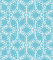 Hand drawn snowflake pattern