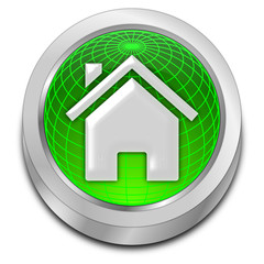 Home Button - 3D illustration