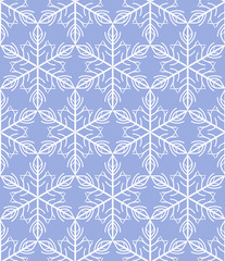 Hand drawn snowflake pattern